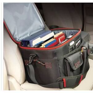 ULINE Mobile Desk File Organizer Hard Case Carrying Laptop Bag 17x13x14